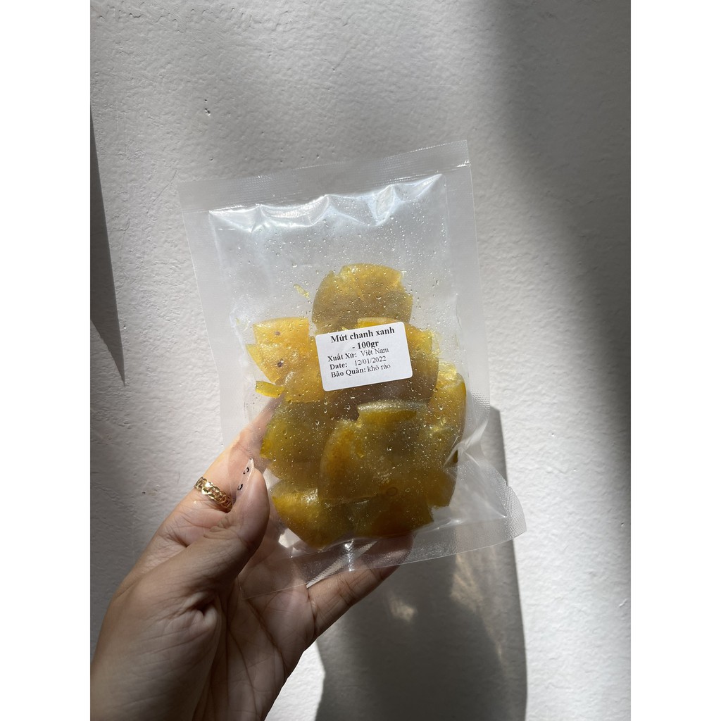 Mứt chanh xanh thái sẵn