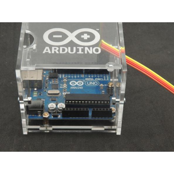 Hộp Acrylic Đựng Arduino Uno R3 + Ethernet Shield W5100 + Đầu Ra