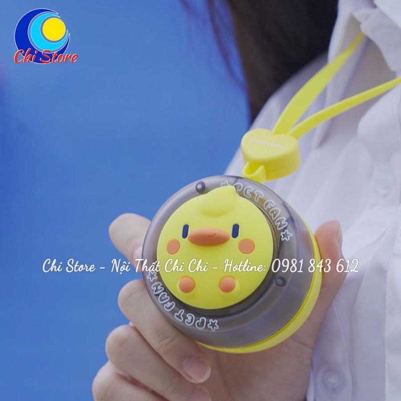 Quạt Mini Cầm Tay Hình Thú Ngộ Nghĩnh, Quạt Tích Điện Đeo Cổ Cho Bé Siêu Xinh