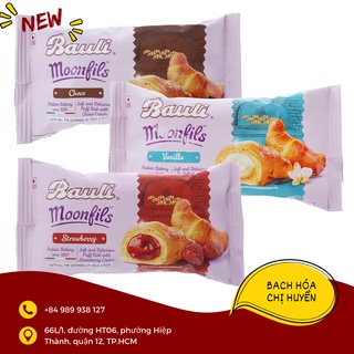 Bánh croissant nhân mứt dâu / socola / kem vani Moonfils Bauli gói 47g
