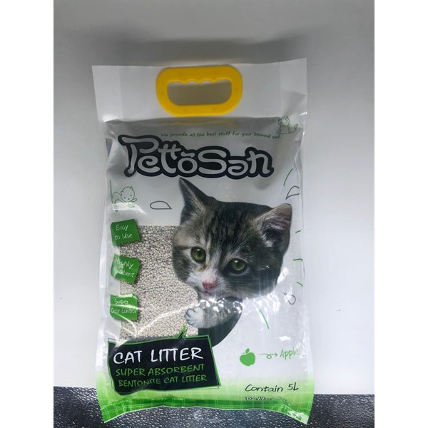 Cát Vệ Sinh Cho Mèo Sam Cat Loại 8L 3.5kg - Vón Cục, Ít Bụi, Khử Mùi Tốt