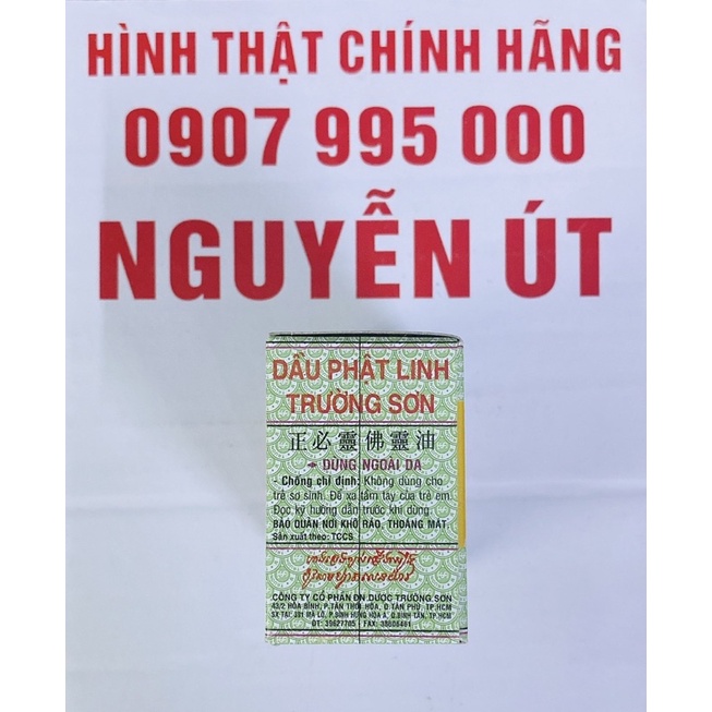 dầu gió phật linh chai nhỏ hộp 10 chai x 1.5ml