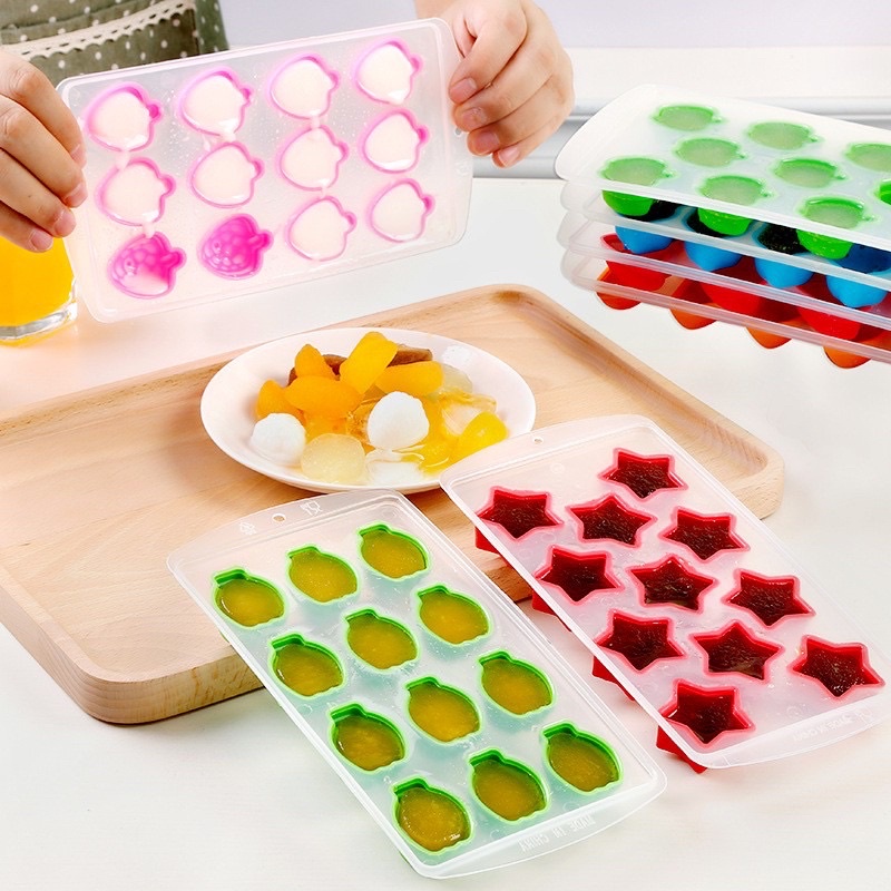 Khuôn silicon khung nhựa làm đá, thạch rau câu, socola các hình