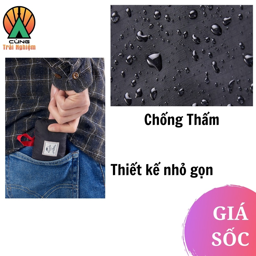 [CHÍNH HÃNG] Thảm Dã Ngoại Naturehike Mặt Lông Chống Thấm Nước Dành Cho Picnic Cắm Trại Ngoài Trời NH17D050-B