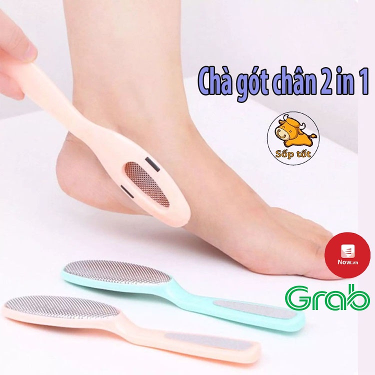 Chà gót chân bằng tay cọ sạch vết chai sạn ở gót chân làm đẹp mỗi ngày GD168