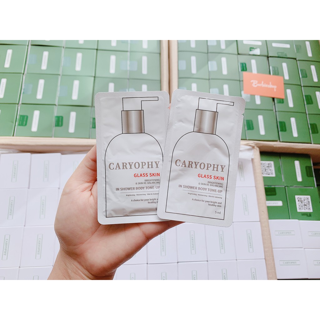 Sample Kem Body + Kem Chống Nắng Caryophy Smart Sunscreen Tone Up 5ml SPF50+/Pa+++
