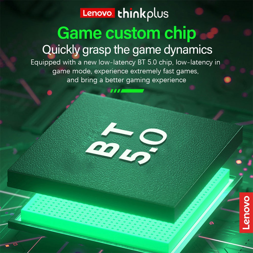 Tai nghe chơi game LENOVO GM1 bluetooth âm thanh nổi giảm tiếng ồn điều khiển cảm ứng không thấm nước độ trễ thấp có mic