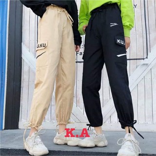 Siêu phẩn quần kaki nữ chun gấu chữ Ku KA7435 chất đẹp [có ảnh thật]