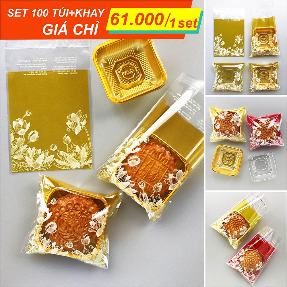 Túi Trung Thu Dán 150-250gr - 1kg (khoảng 470 túi) Túi Dày Cứng Cáp [Gold Pack Viet Nam]