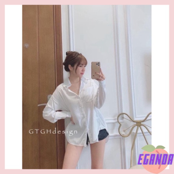 [EGANDA] Áo sơ mi tăm lụa 4 màu