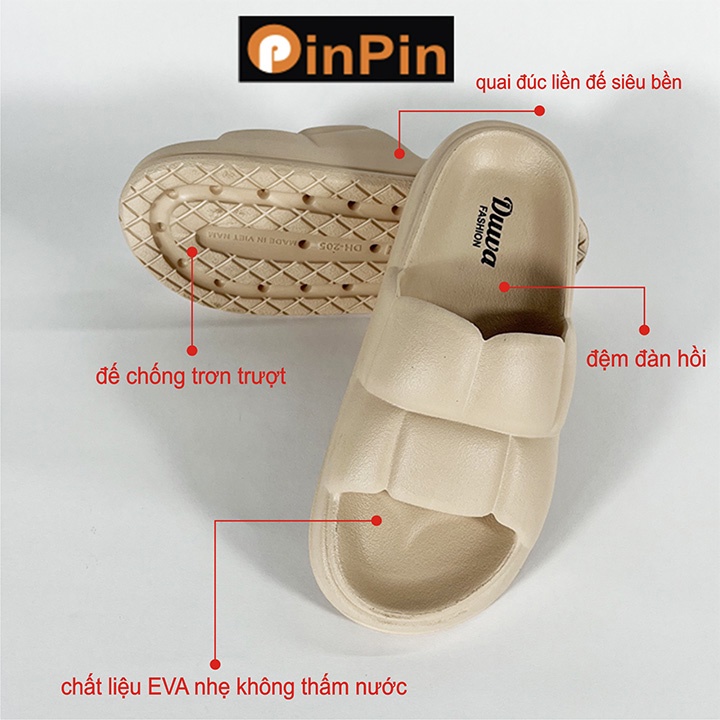 Dép nữ đúc quai ngang PinPin chất liệu eva đa năng nhẹ êm đế chống mòn trơn trượt đi trong mọi thời tiết - dw230