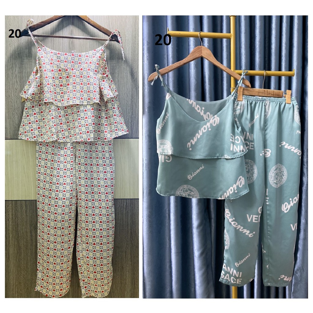 Đồ Bộ 2 Dây Lụa Latin - Satin