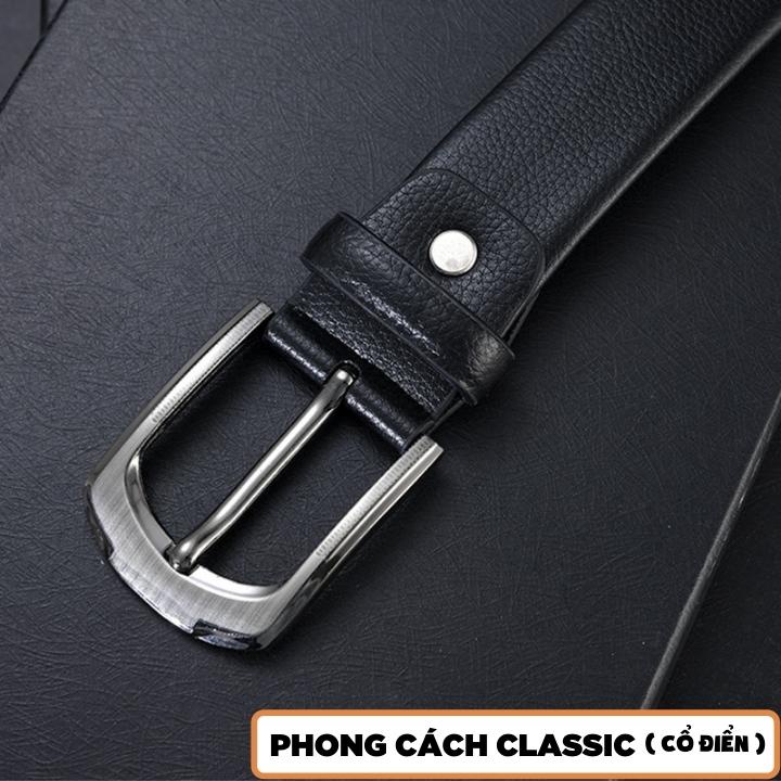 Thắt lưng nam da cao cấp - Combo 2c thắt lưng phong cách 2 phong cách Classic &amp; Sang trong TL26-TL22