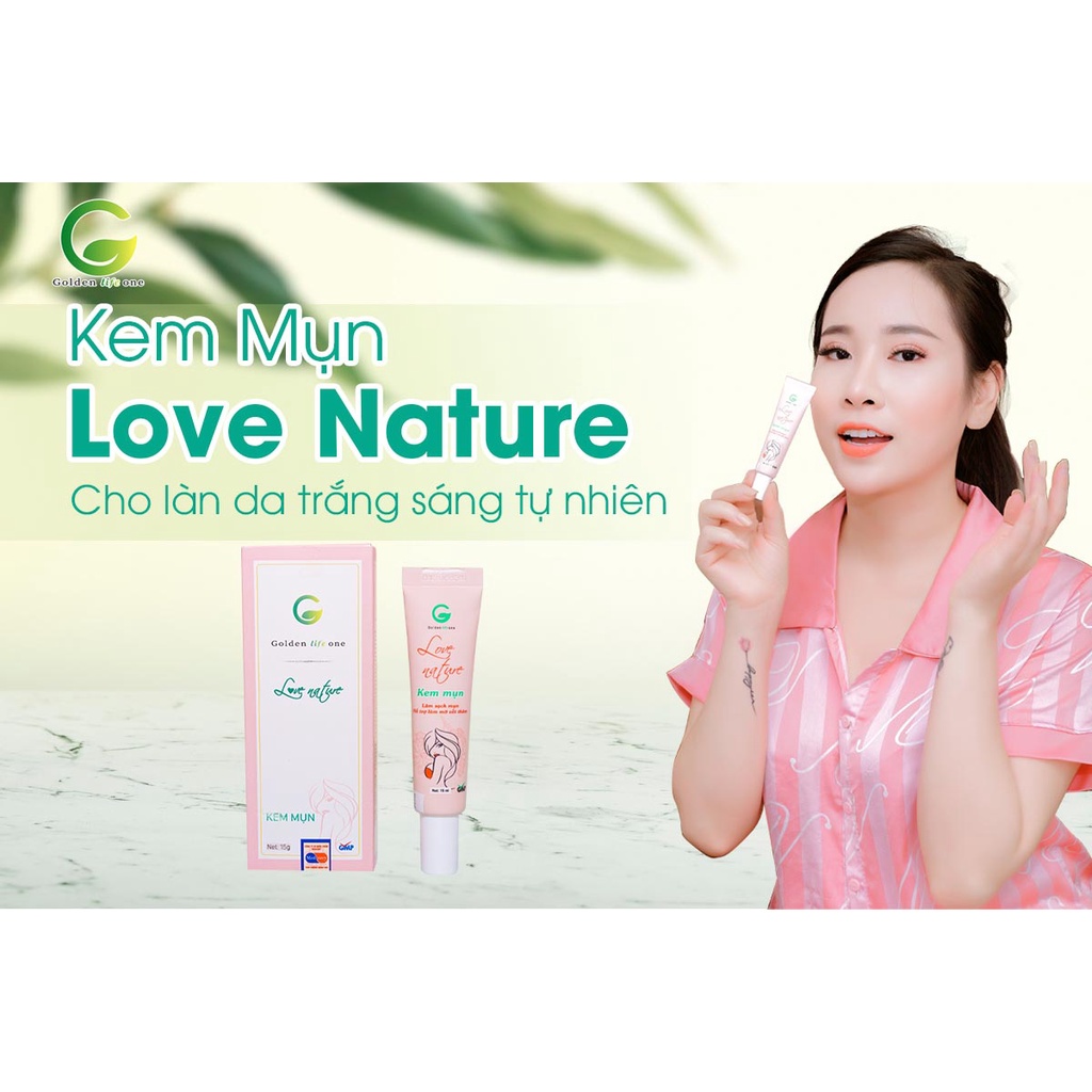 [HÀNG CAO CẤP-CHÍNH HÃNG] KEM MỤN LOVE NATURE TỪ GOLDEN LIFE ONE: HỘP 1 TÚP 15G | BigBuy360 - bigbuy360.vn