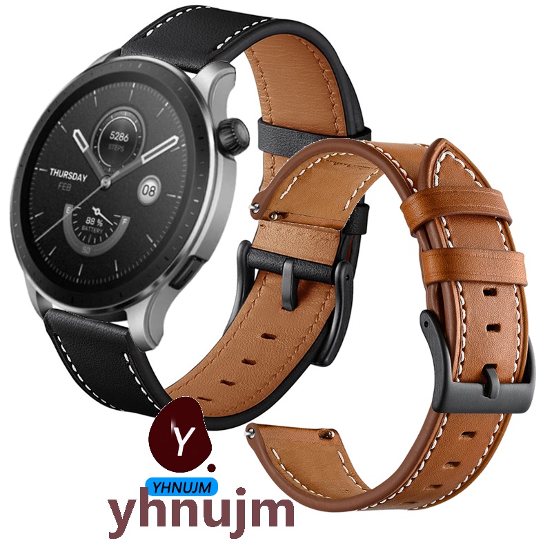 Dây Đeo Thay Thế Chất Liệu Da Thật Cho Amazfit GTR 4 / GTR4