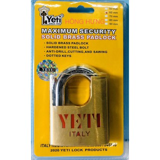 KHÓA MÓC YETI 60mm THAU BẤM CHỐNG CẮT CHÌA ĐTỬ