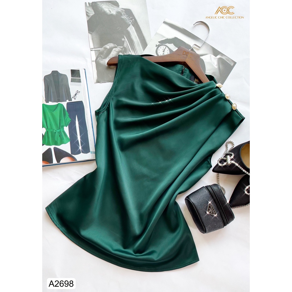 Áo sơ mi công sở chất lụa hàng thiết kế cao cấp A2698- DVC