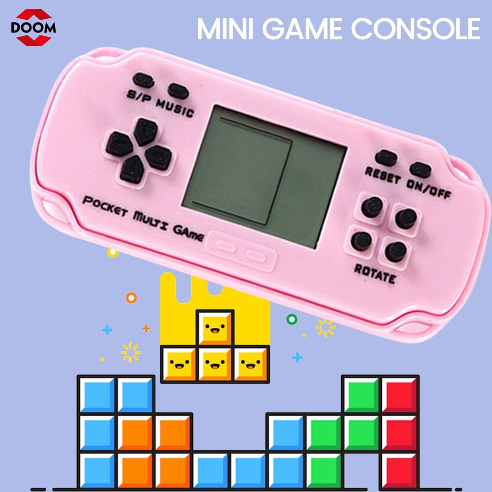 Máy Chơi Game Cầm Tay Retro Mini Tay Game Với Hoài Cổ Trò Chơi Cổ Điển Di Động Cha Mẹ-Con Game Tay Cầm Sinh Nhật Quà Tặng 【Doom】
