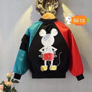 QQC359 Áo khoác bomber cho bé