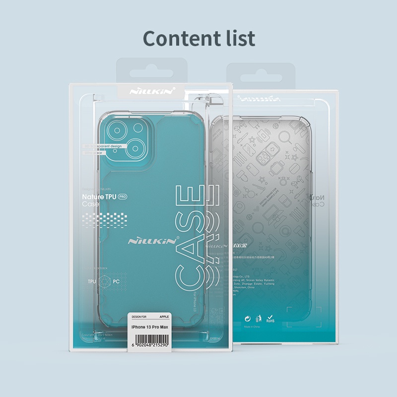Ốp điện thoại Nillkin TPU siêu mỏng trong suốt chống sốc cho iPhone 13 Pro