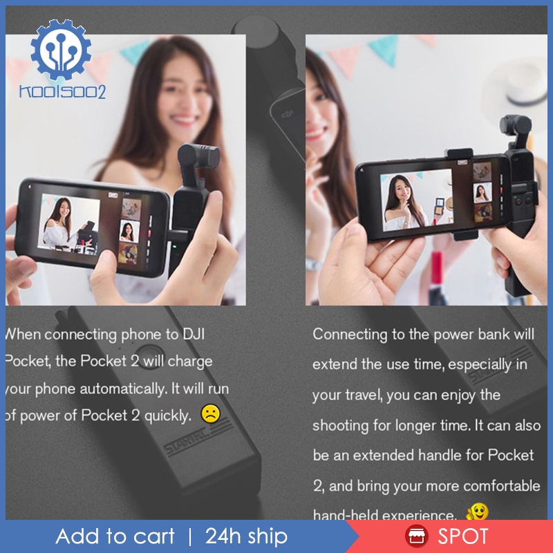 Hộp Sạc Dự Phòng Không Dây Cho DJI Pocket 2 Koolsoo2