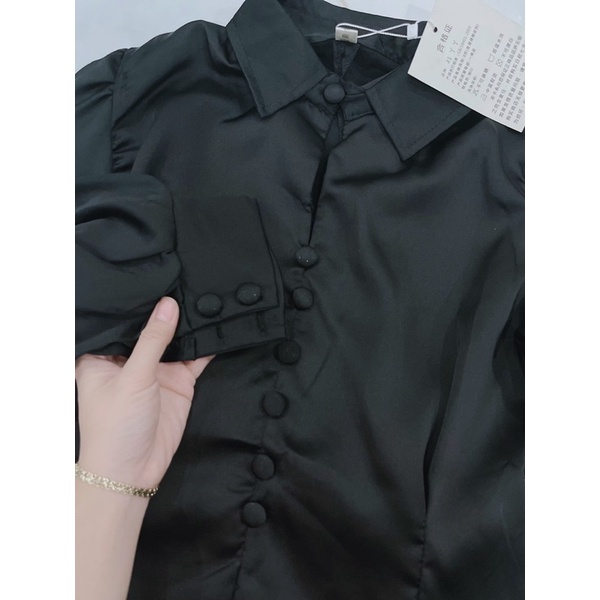 Áo kiểu buộc nơ eo sau