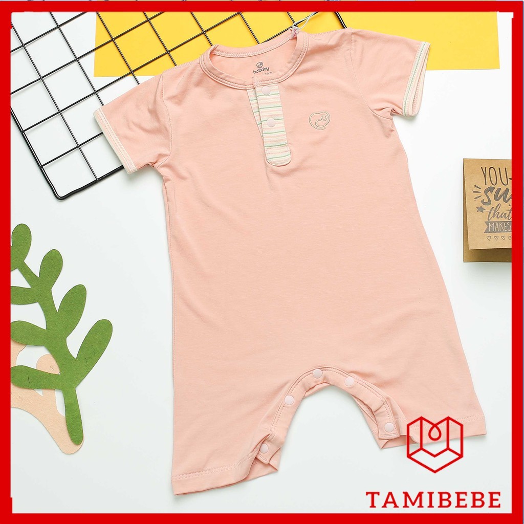 Quần áo trẻ em Bu Baby Body đùi cổ trụ ngắn tay trẻ em , body cộc bé trai bé gái  Bu - TAMIBEBE