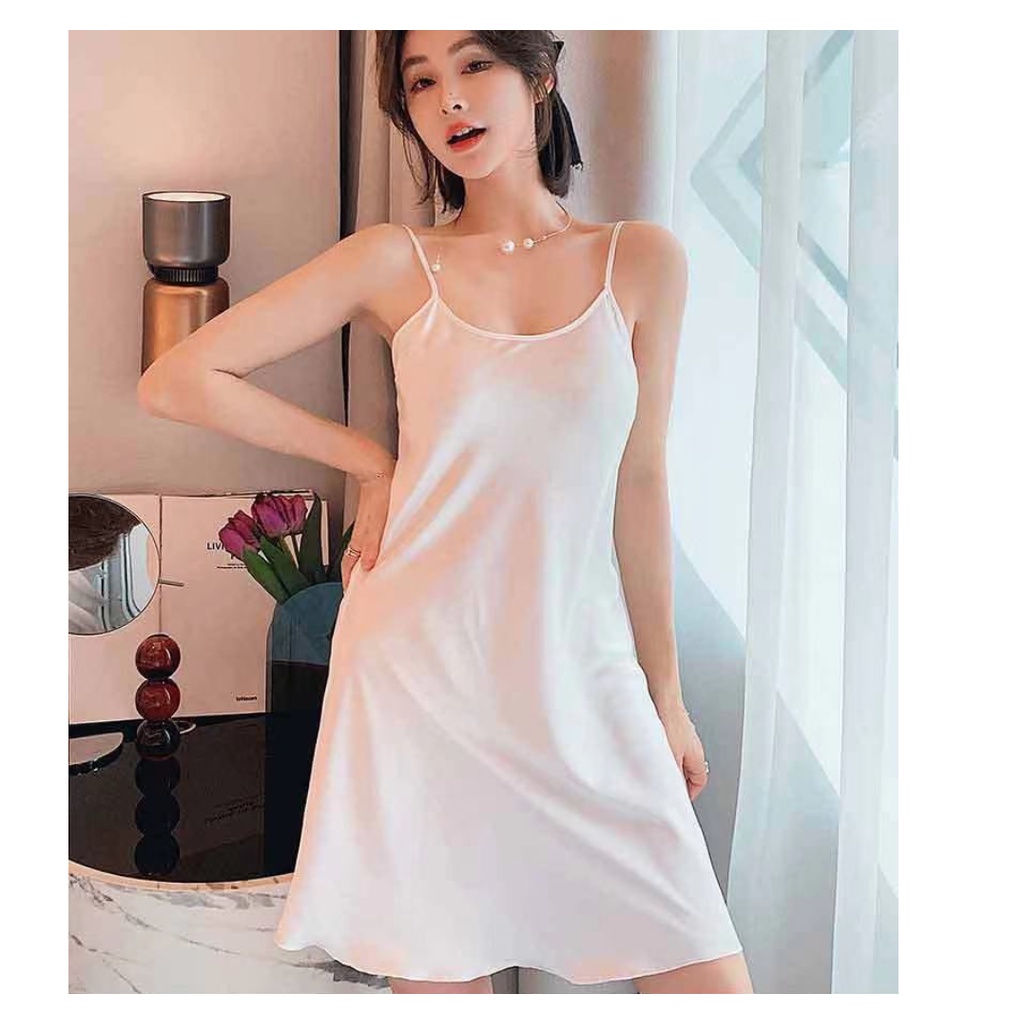 Đồ ngủ Lụa Phối Ren Plus Size Gợi Cảm Cho Nữ