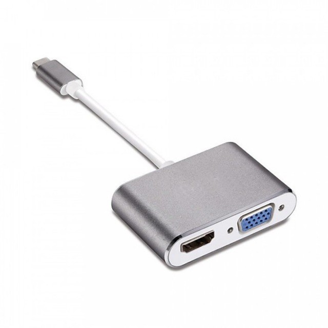 Cáp Chuyển Usb Type-C to HDMI & VGA 4k  Đảm Bảo Chất Lượng.TCRH1 TM