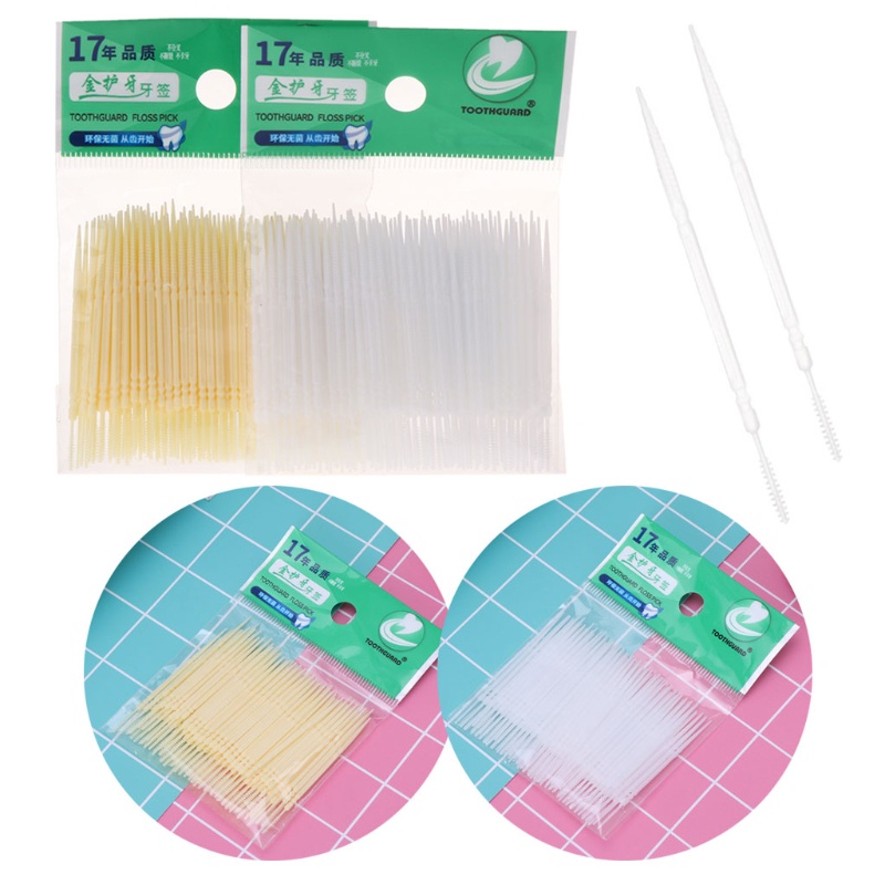 Hộp 100 tăm xỉa răng nha khoa