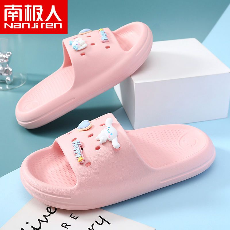 Dép Quai Ngang Chống Trượt Trọng Lượng Nhẹ In Họa Tiết Hoạt Hình Dễ Thương Cho Nữ