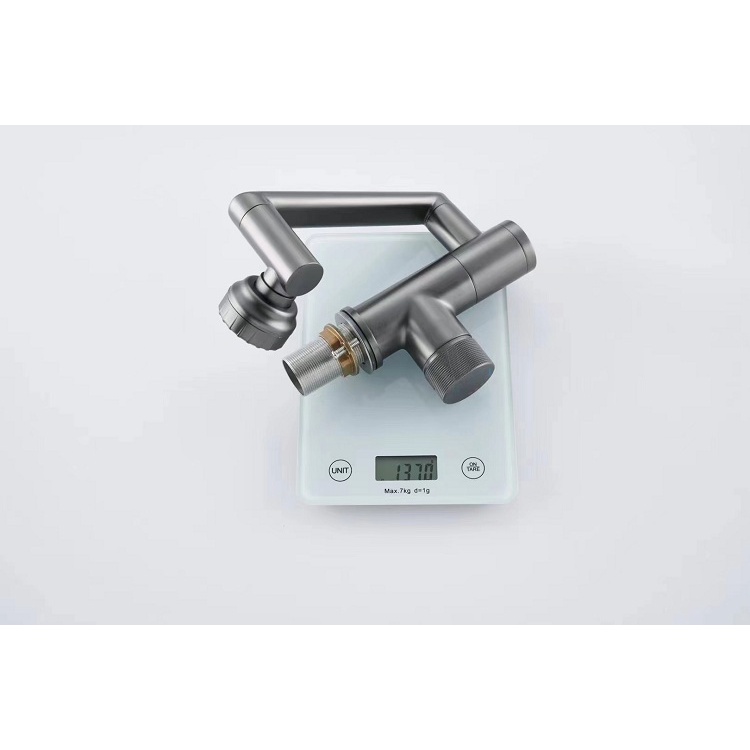 Vòi lavabo nóng lạnh inox 304 xoay 720 độ đa chiều hình mặt mèo may mắn
