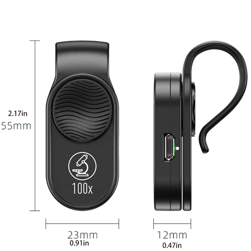 Ống kính phóng đại 100 lần H-D có đèn LED đa năng tinh tế cho điện thoại
 | BigBuy360 - bigbuy360.vn