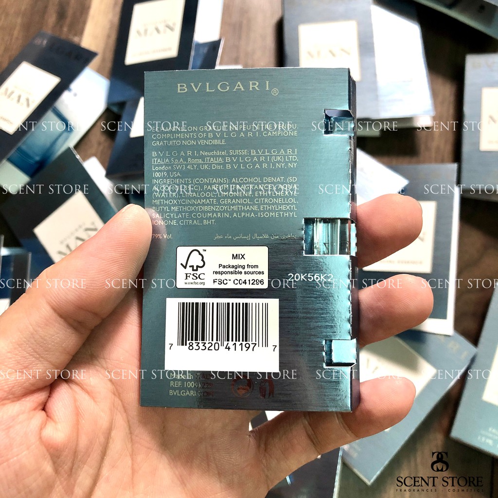 Scentstorevn - Vial chính hãng nước hoa BVLGari Man Glacial Essence [1.5ml]