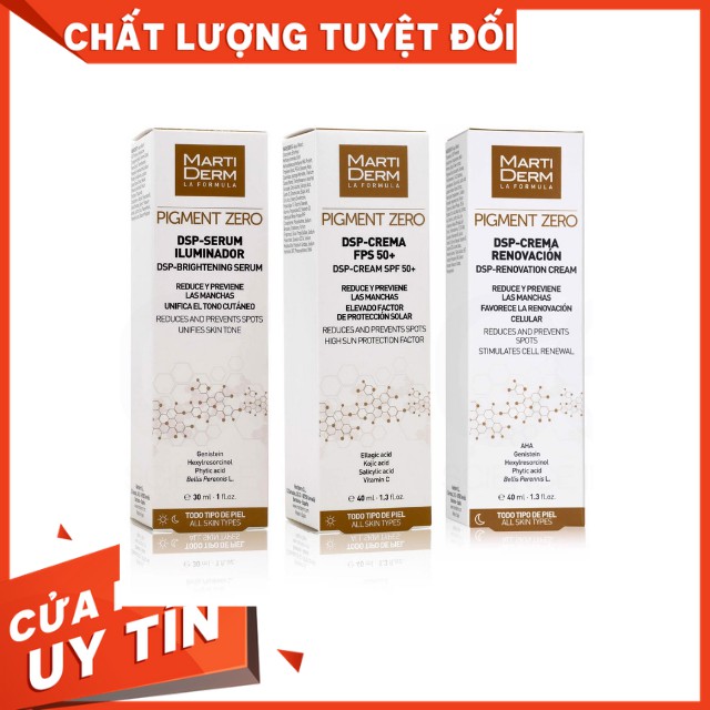 [HÀNG NHẬP KHẨU] Bộ Sản Phẩm Dưỡng Da Ngày Đêm Làm Sáng &amp; Mờ Đốm Sắc Tố - MartiDerm Pigment Zero