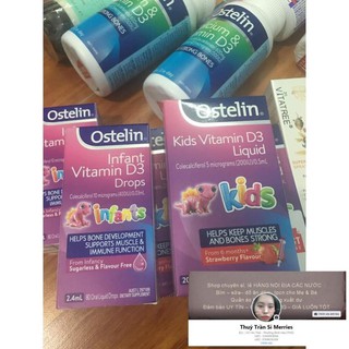 Vitamin D3 Ostelin Infant 400IU dạng nhỏ giọt /ống