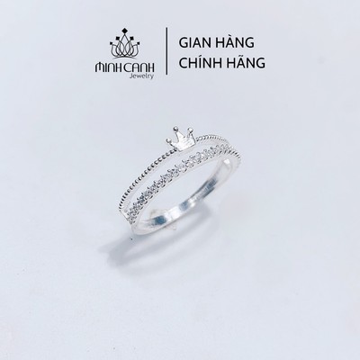 Nhẫn Bạc Kép Vương Miện - Minh Canh Jewelry