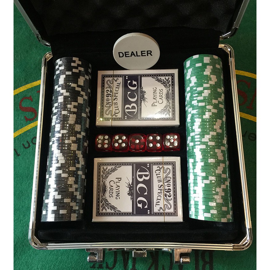 Set Phỉnh Poker 100 chips cao cấp