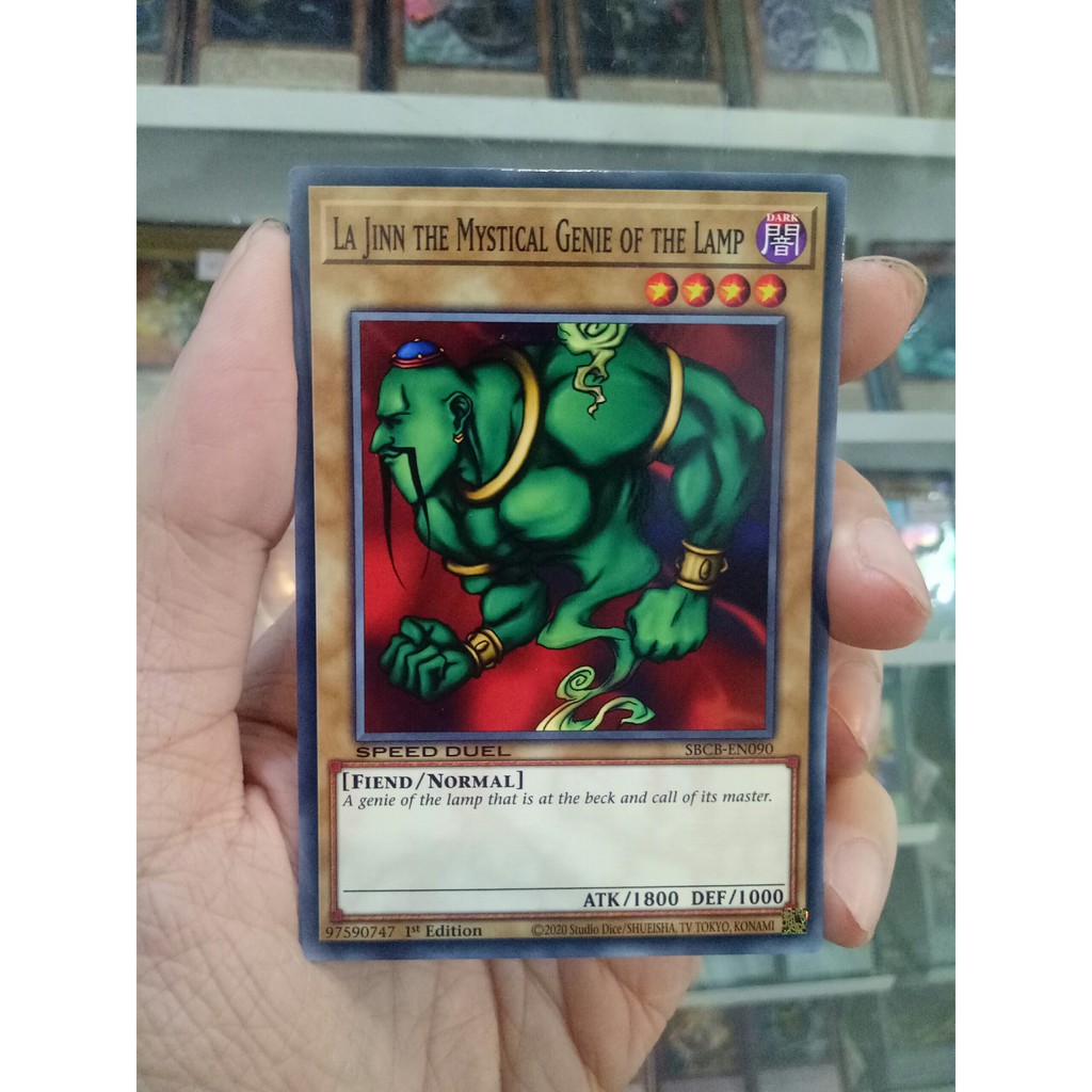 Thẻ Bài Lẻ YugiOh! Mã SBCB-EN090 - La Jinn the Mystical Genie of the Lamp - Common - 1st Edition