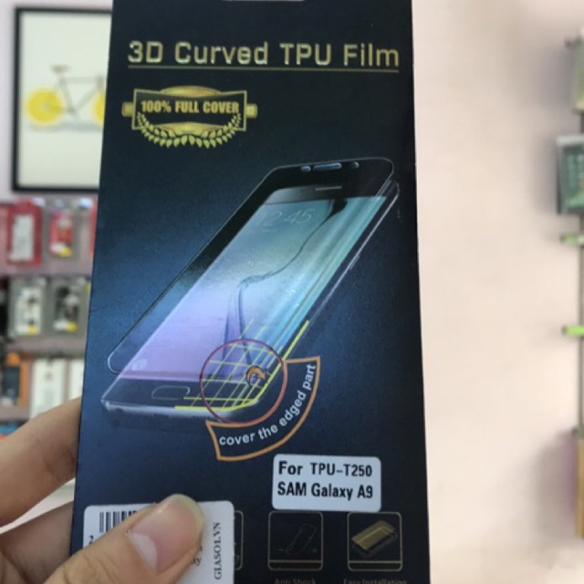 Miếng dán Samsung A9-A9 pro dẻo Full màn hình Vmax (Trong suốt) - Giá rẻ
