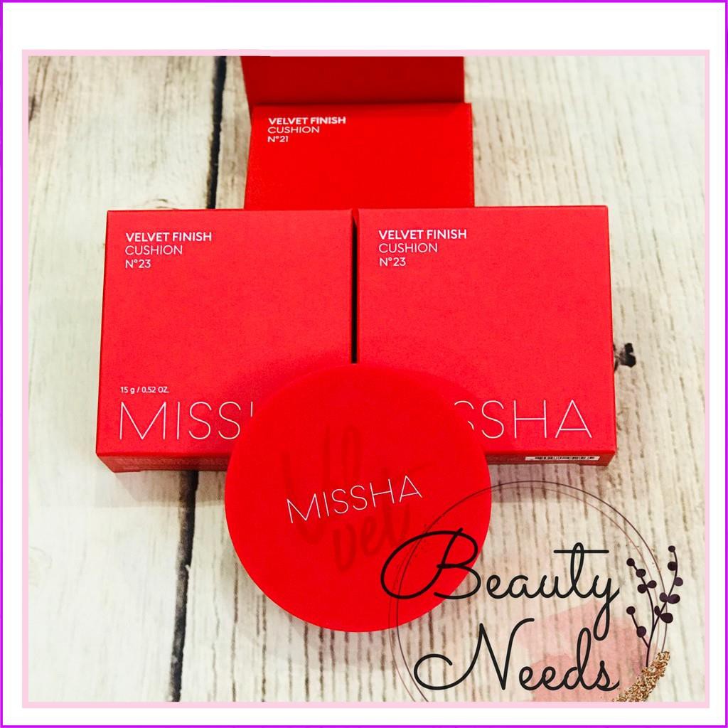 Phấn Nước Missha Đỏ Velvet Finish Cushion Mỏng Mịn, Che Phủ Cực Tốt | BigBuy360 - bigbuy360.vn