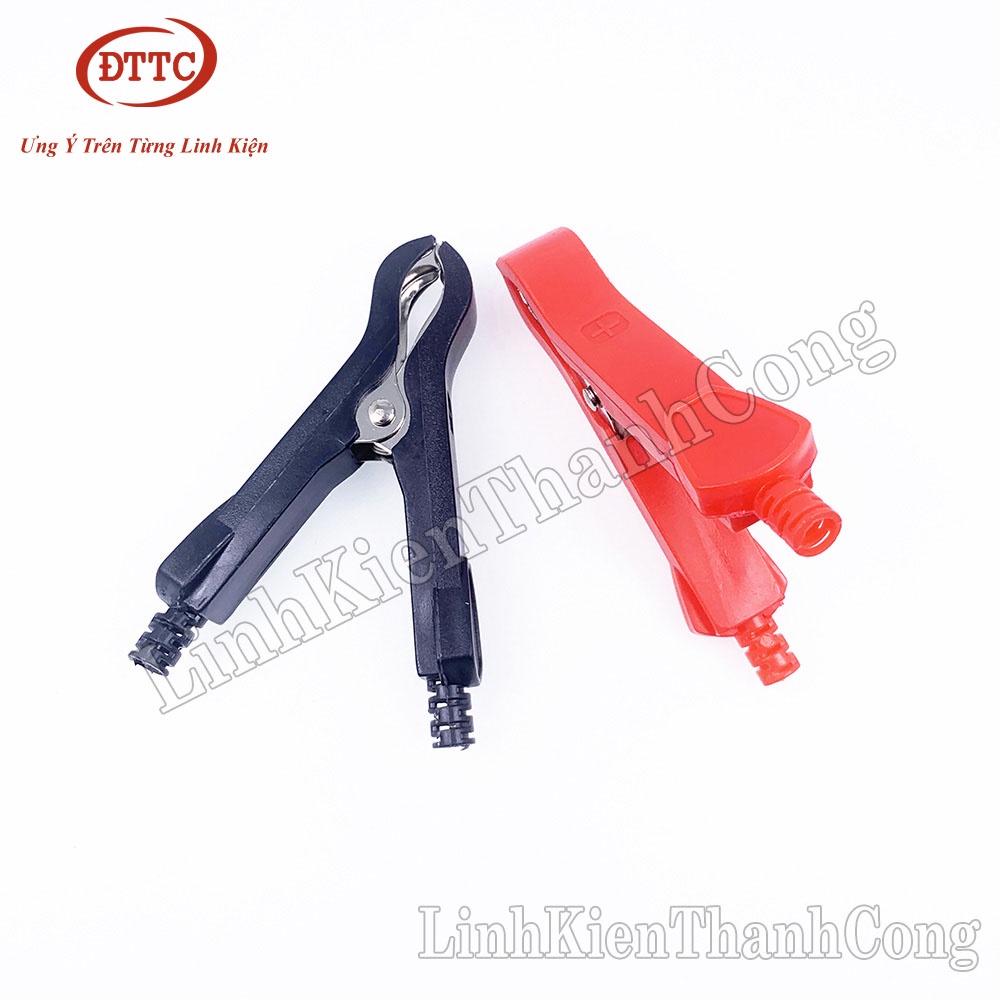 Kẹp Acquy 50A Mạ Niken Bọc Nhựa 80mm