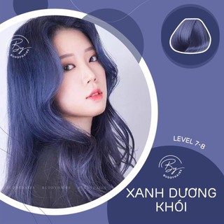 Thuốc nhuộm tóc Xanh dương khói không cần Tẩy tóc của Buddyhairs, Buddy.hairs, Buddyhair