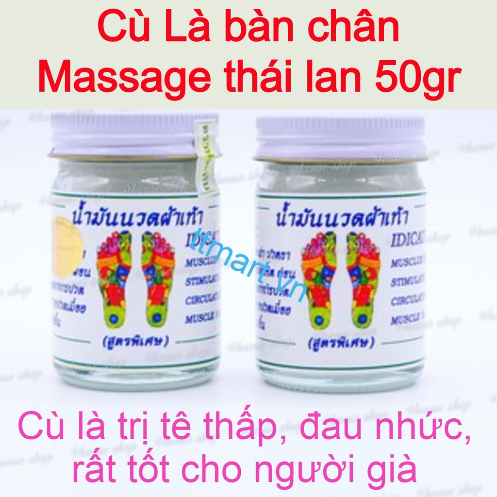 Dầu Cù Là bàn chân Massage thái lan 50gr - Cù là trị tê thấp