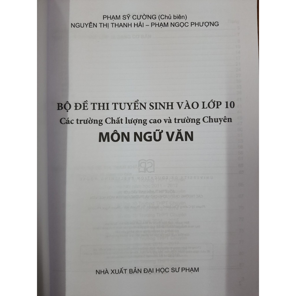 Sách - Bộ đề thi tuyển sinh vào lớp 10 các trường chất lượng cao và trường chuyên Môn Ngữ Văn