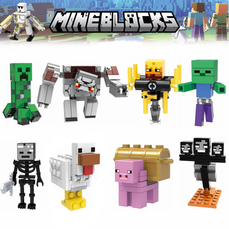 Mô Hình Lego Trò Chơi Minecraft Nhiều Kiểu Cho Bé