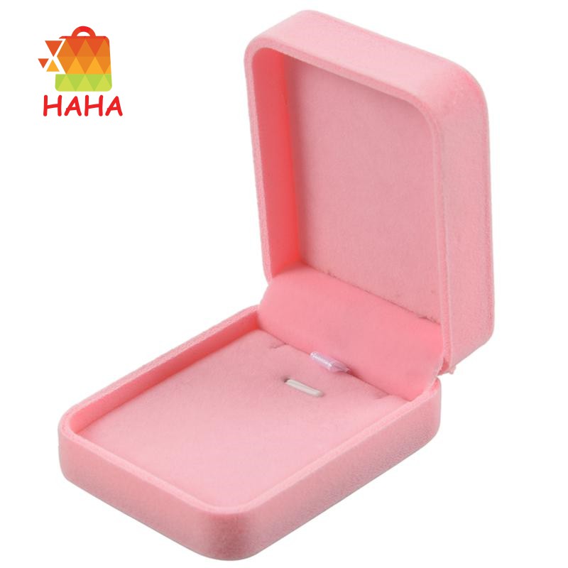 1pc Jewelry Storage Box Display Necklace Box Pink