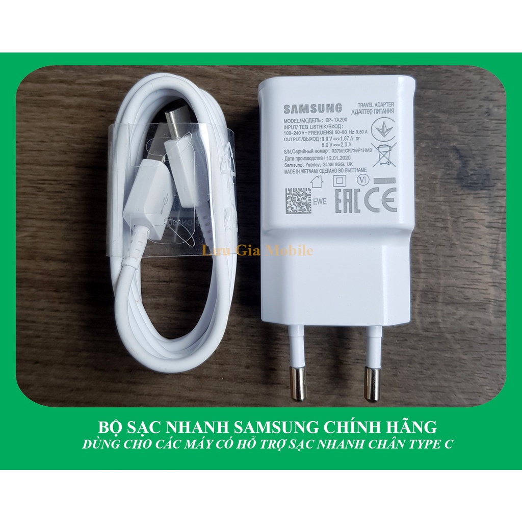 Bộ sạc nhanh Galaxy A22 A23 A32 A52 A72 A33 A53 A73 zin công ty