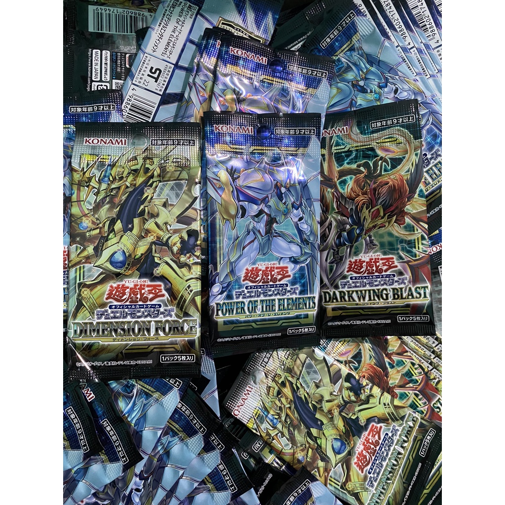 Túi Thẻ Bài Booster Pack Yugioh chính hãng OCG ngẫu nhiên - Nguyên seal nhập khẩu từ Nhật Bản
