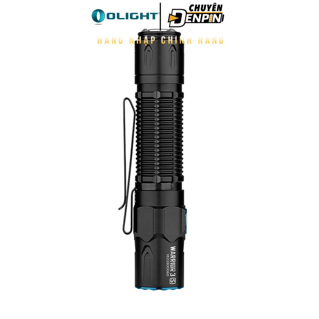 Đèn Pin đặc chủng Olight Warri-or 3S công suất 2300 lumens, chiếu xa 300m, dùng pin 21700 5000mAh, sạc nam châm đuôi.